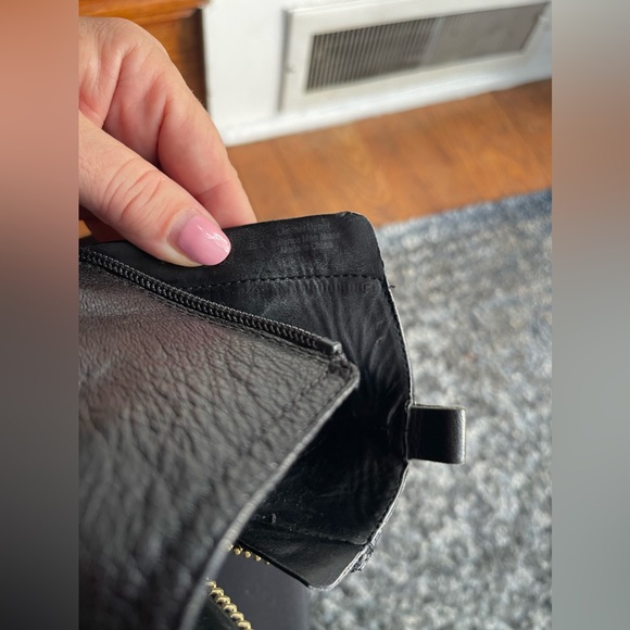 Franco Sarto Skylar Ankle Bootie Double Zip Almond Toe Black Women's US 8.5M - Picture 8 of 8